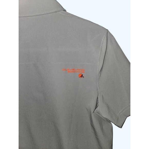 Nike Cleveland Browns NFL On-Field Dri-FIT Polo Shirt Womens Small Snap Button - Picture 5 of 8